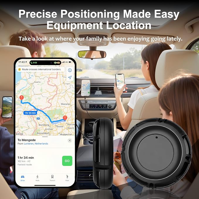 GPS Tracker for Vehicles | Portable Magnetic Device for Cars, Kids, Dogs & Trucks | Full Global Coverage | No Subscription or Monthly Fees