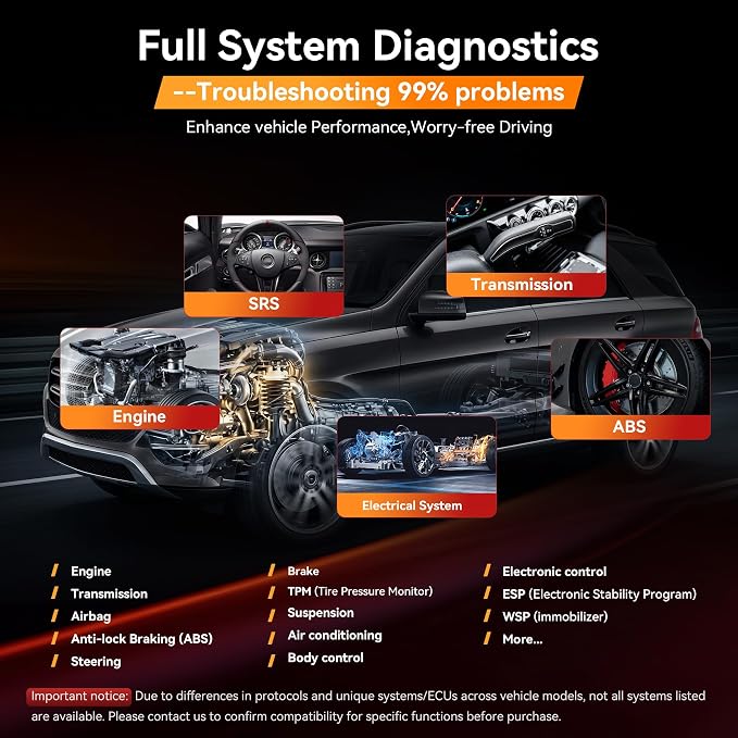 iCarsoft MBII for Mercedes Benz, Reads and Clears Trouble Codes, EPB,SAS, ETC Reset