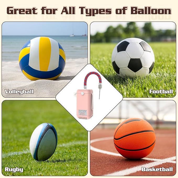 AXHJ Balloon Pump Electric Air Pumps, 2-in-1 Electric Air Balloon Pump，Balloon Inflator for 260q,Foil, Latex Balloons and Sport Balls