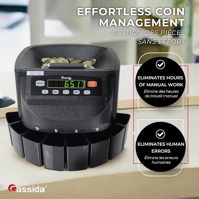 Cassida C200CAD Canadian Coin Counter/Sorter/Roller