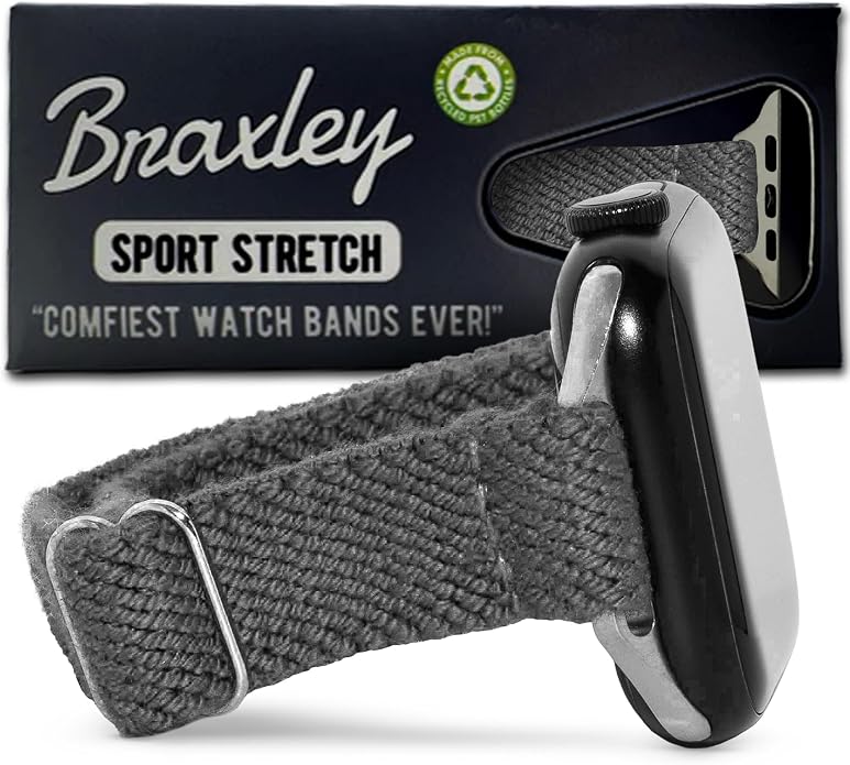 Braxley Bands for Apple Watches - Stretchy and Washable - Adjustable with Apple Watch Bands for Women & Men - Compatible with Apple Watch Series SE Ultra 9 8 7 6 5 4 3 2 1
