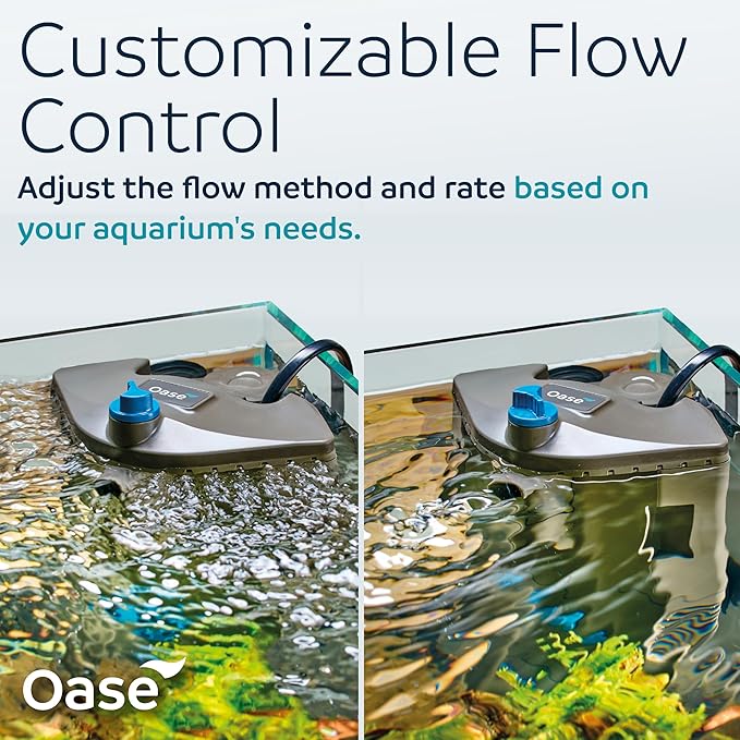 Oase BioPlus Thermo 50 Compact Internal Filter for Clean & Clear Aquarium Water – Easy Maintenance, Discreet Corner Mount, Integrated Heater, for Freshwater Tanks up to 15 Gallons