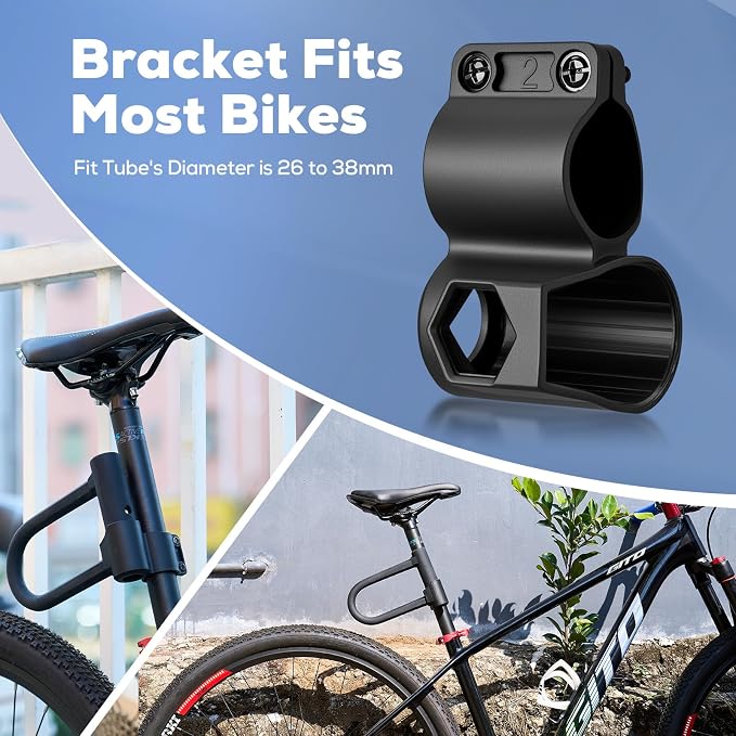 Corki Bike Lock Heavy Duty Anti Theft with Keys Bicycle U Lock | Hardened Steel, Soft Silicone Outside, Mounting Bracket Included, 17mm Shackle, For Ebike Electric Scooter Motorcycles