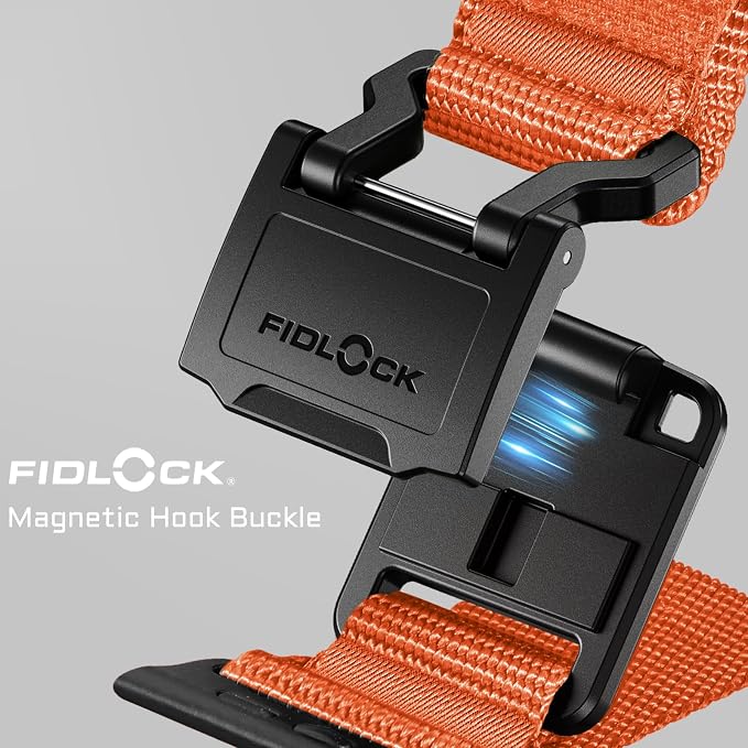 Bandletic Compatible with Apple Watch Ultra 3 2 Band 49mm for Men, Soft Breathable Nylon Strap with Magnetic FIDLOCK Hook Buckle for iWatch Series 11/10 46mm, 9/8/7 45mm, SE/6/5/4 44mm, 3/2/1 42mm