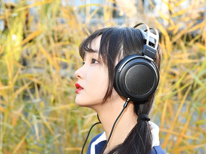 FiiO JadeAudio JT1 Professional Studio Headphones for Recording Gaming Headset with Microphone, 50mm Diaphragms, Hi-Res Music Studio Headset