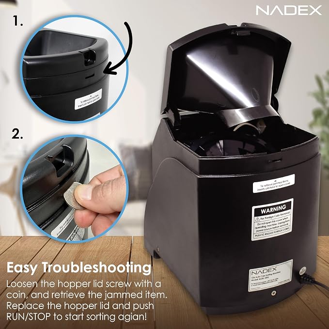 Nadex 36SN Automatic Coin Sorter and Wrapper