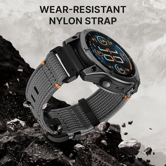 Bandletic Quick Fit 22mm Watch Band Compatible with Garmin Fenix 8 47mm Band - Tactical Strap for Fenix 7 6 Pro/5 Plus/Instinct 3 E 45mm 2/Forerunner 965/955/945 /Approach/Descent G2 G1/Quatix/Tactix8