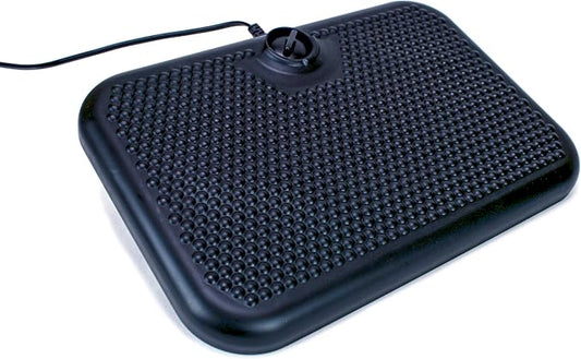 Cozy Products Toasty Toes Foot Warmer, Ergonomic Heated Footrest with 3 Adjustable Positions and 2 Heat Settings, Portable Space Heater, 105 Watts, Black, 12" x 18" x 5"