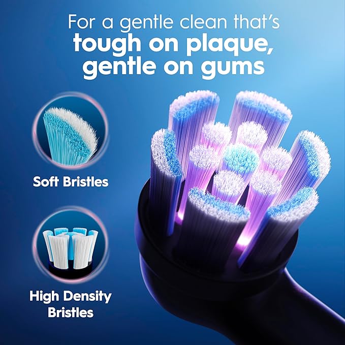 Oral-B Rechargeable Electric Toothbrush, iO2, 3 Cleaning Modes, Automatic Pressure Sensor to Protect Gums, Pure White