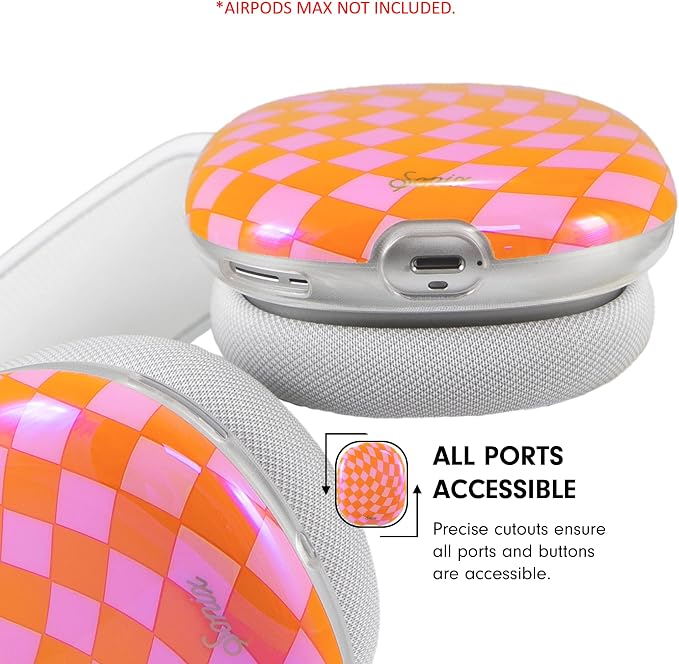 Sonix Protective Case for AirPods Max 2 & 1 | Headphones Cover | Checkmate Pink