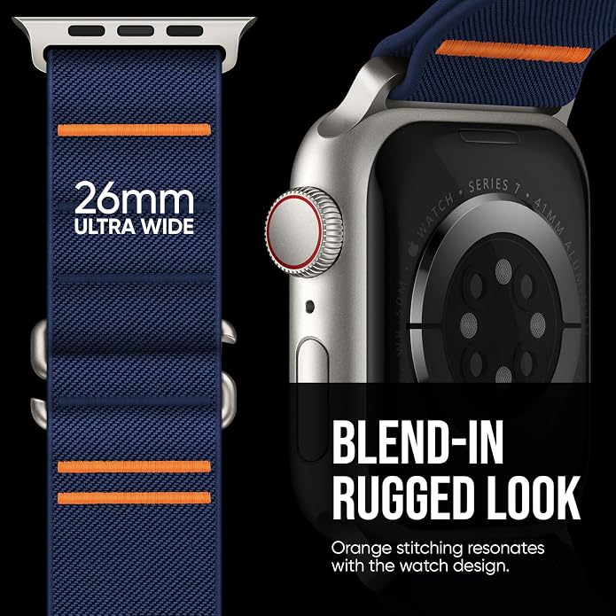 Suitisbest 2 Pack Sport Band Compatible with Apple Watch Ultra Band 49mm 46mm 45mm 44mm 42mm 41mm 40mm 38mm, Stretchy Sport Loop Strap for iWatch Series 11 10 9 8 7 6 5 4 3 2 1, SE 3 2 1, Ultra 3 2 1