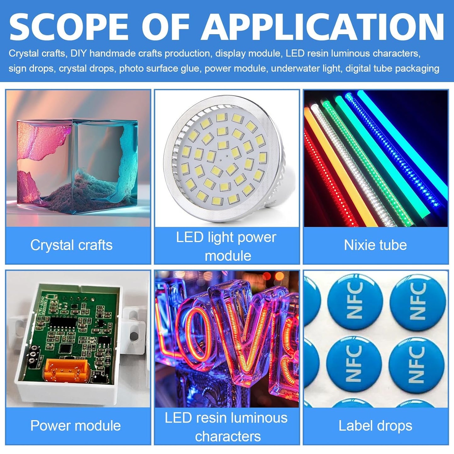 Electronic Potting Compound, Thermally Conductive Epoxy Thermal Adhesive Insulation Waterproof Sealant for Electronic Component Packaging Led Power Supply Circuit Board Protection, 480g A+B