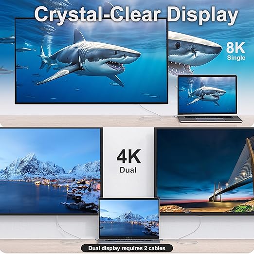 Short Thunderbolt 4 Cable White, Right Angle Thunderbolt 4 Cable 90 Degree, 240W USB C to USB C Cable with 40Gbps Data, 8K@60Hz Display, Compatible with USB4,Docks eGPU Hub 0.82ft/0.25M