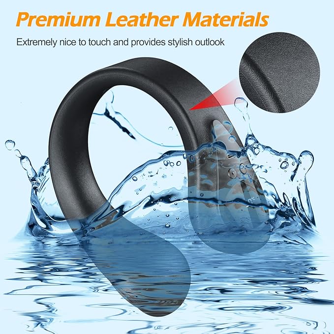 JODNO Portable Neck Warmer Rechargeable, Soft Leather Cordless Neck Heater Wrap Graphene Heated Scarf with 12 Heat Levels, Hand Warmers Electric Heating Pad for Pain Relief, Warm Gifts for Women Men