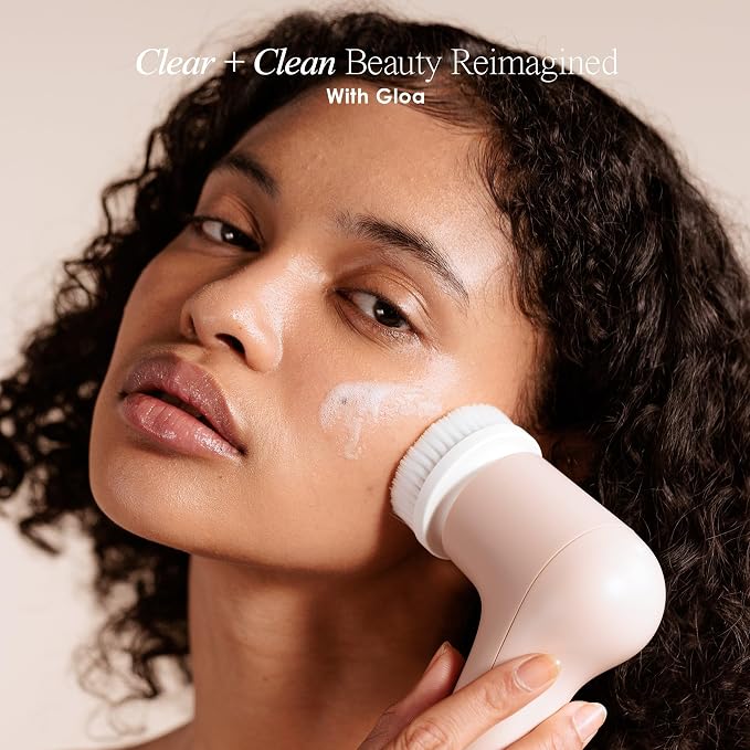 Gloa Face and Body Cleansing Brush by Project E Beauty | 3 Cleaning Brushes | Pore Cleaner | Scrub Brushes for Cleaning | Exfoliate for Face & Body | Brush Cleaner for Body | Waterproof Skin Care Kit