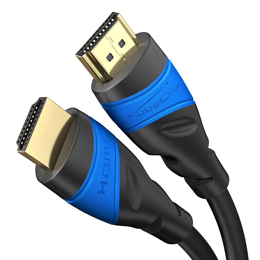 HDMI Cable 8K / 4K – 9.8ft – with A.I.S Shielding – Designed in Germany (Supports All HDMI Devices Like PS5, Xbox, Switch – 8K@60Hz, 4K@120Hz, High Speed HDMI Cord with Ethernet, Black) by CableDirect