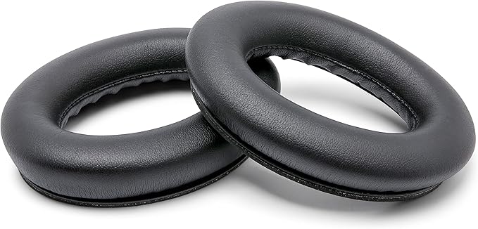 WC PadZ QC45 - Earpads for Bose QuietComfort 45 / QuietComfort Se/QuietComfort Wireless, Made by Wicked Cushions | Extra Thick Cushion | Premium Durable Stitching | Black