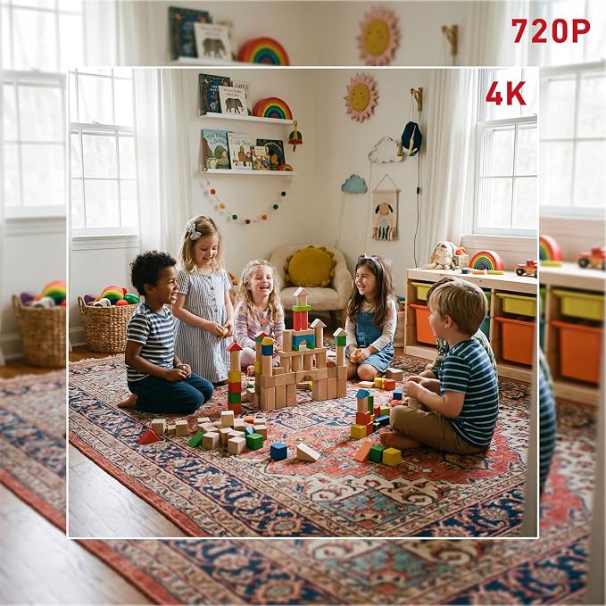 Hygrometer with Hidden Camera 4K WiFi Nanny Cam with Humidity and Tempreture Monitor, Motion Detection, Night Vision, Live View by Phone