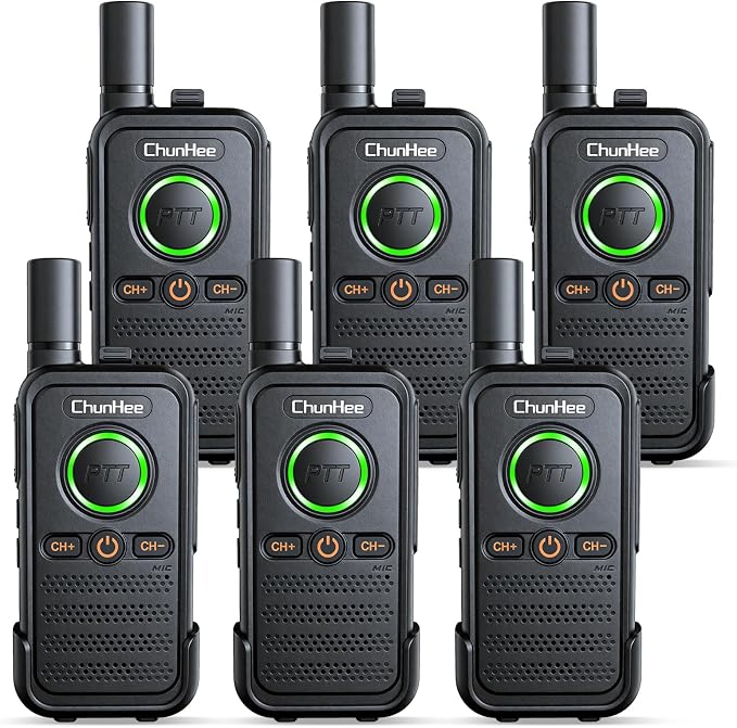 ChunHee Wireless Intercom System, 2 Way Voice Intercom for Home, 1.5-Mile Long Range, 16 Channels Portable Intercom with VOX & SOS Alarm, Easy Install Intercom for Elderly, Business & Basement