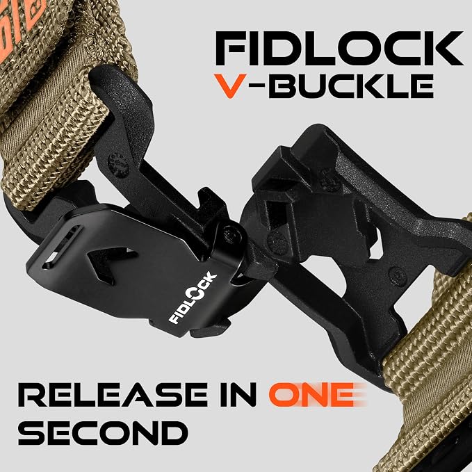 Bandletic Compatible with Garmin Fenix 5 6 7 Watch Band - 22mm Easy-Fit Rugged Nylon Strap with Magnetic Fidlock V-Buckle for Fenix 8 47mm/7 6 Pro/5 Plus/Forerunner 965/945/Approach S62/Instinct 3 2