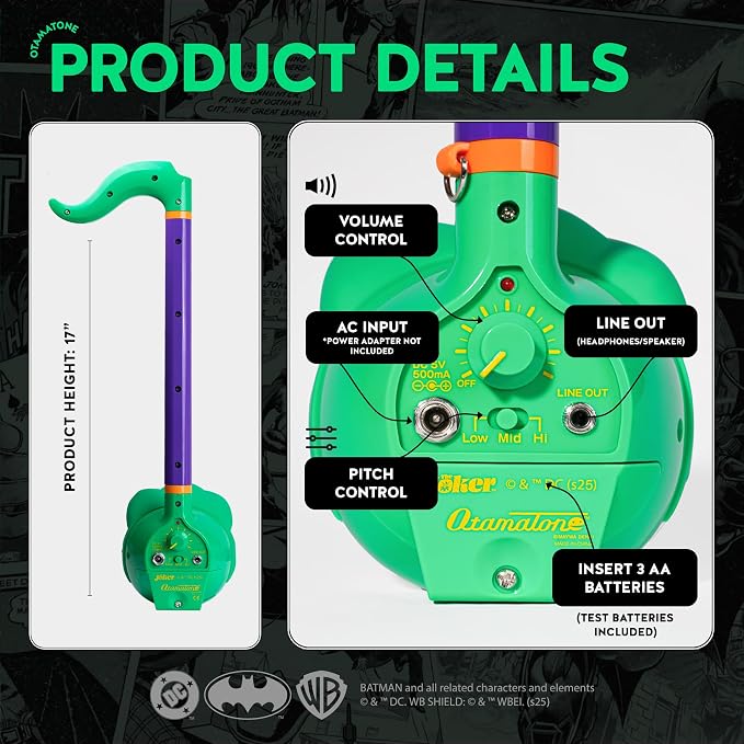 Otamatone Deluxe Joker Electronic Musical Instrument for Adults Portable Synthesizer Digital Electric Music from Japan by Maywa Denki Cool Stuff Gifts [English Instructions]