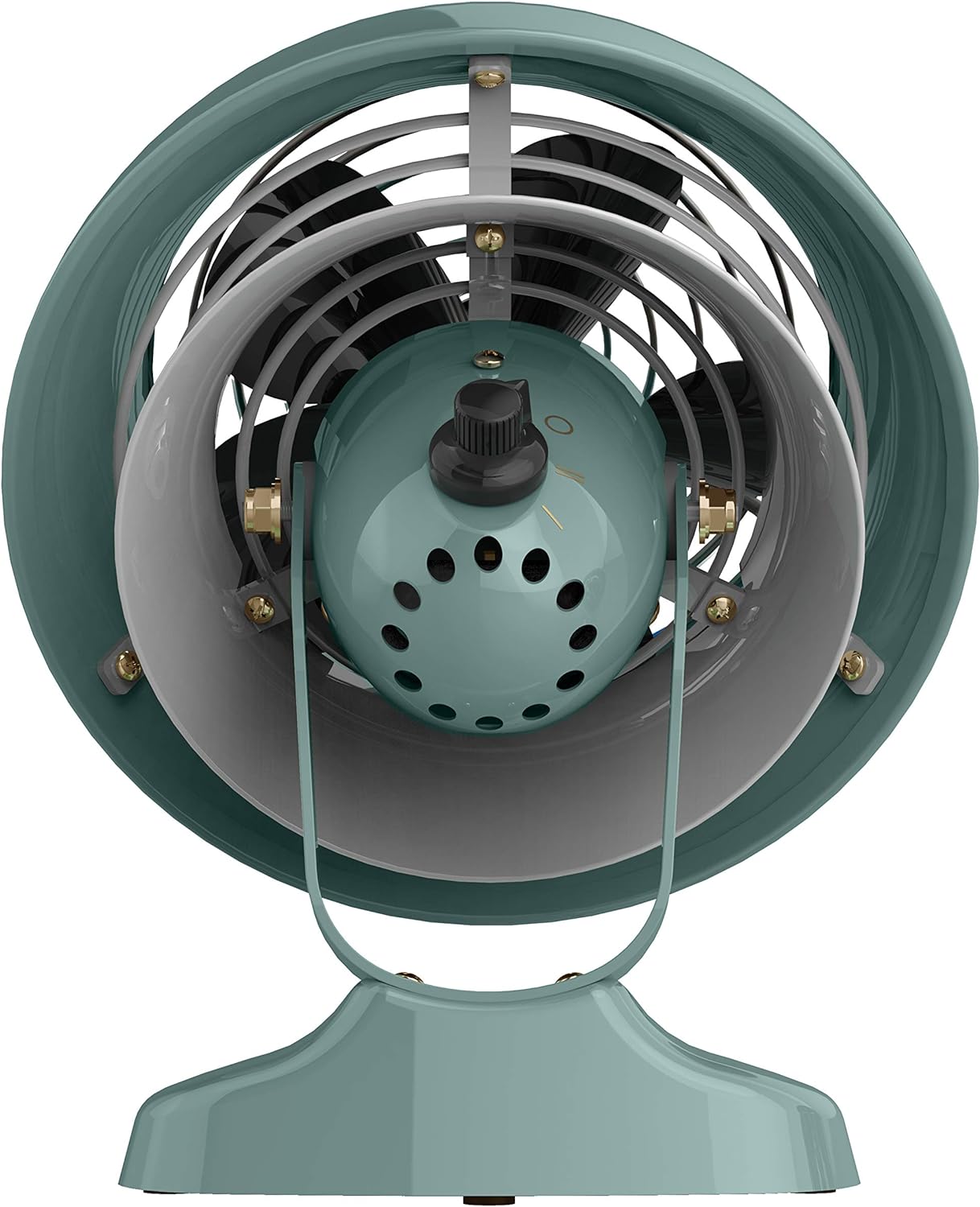 Vornado VFAN™ Mini Fan, Classic Vintage Fan, Retro Metal Air Circulator, For Desk & Bedside, 2 Speeds, Adjustable Tilt, Personal Cooling with Targeted Airflow, Quiet Fan, Green