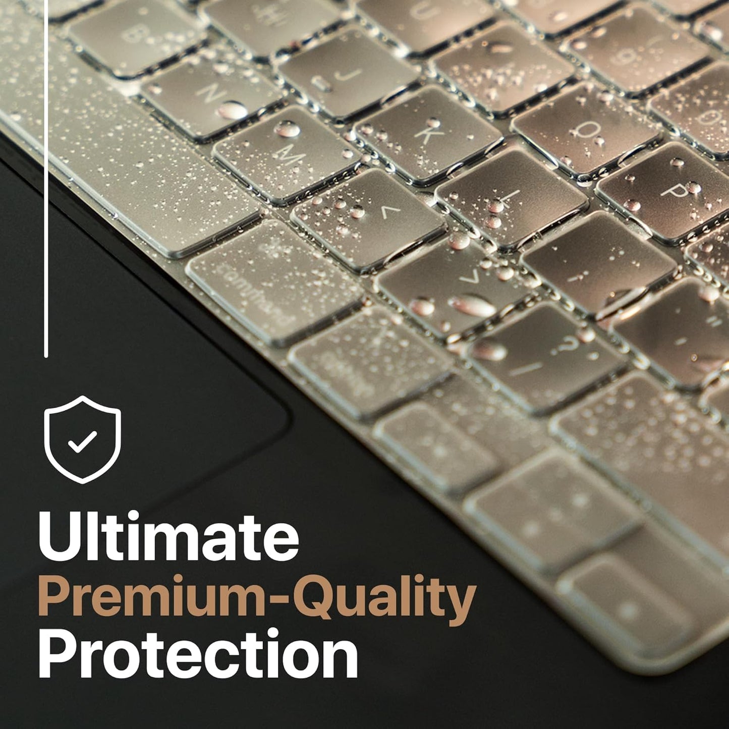 Kuzy Clear Premium MacBook Pro 14 inch Keyboard Cover M4 16" 2025 2024 2023 M3 M2 M1 Pro Max - MacBook Air 13 inch Keyboard Cover 15" M4 - A3240 A3241 A3401 A3403 A3114 A3113 - US Layout TPU, Clear