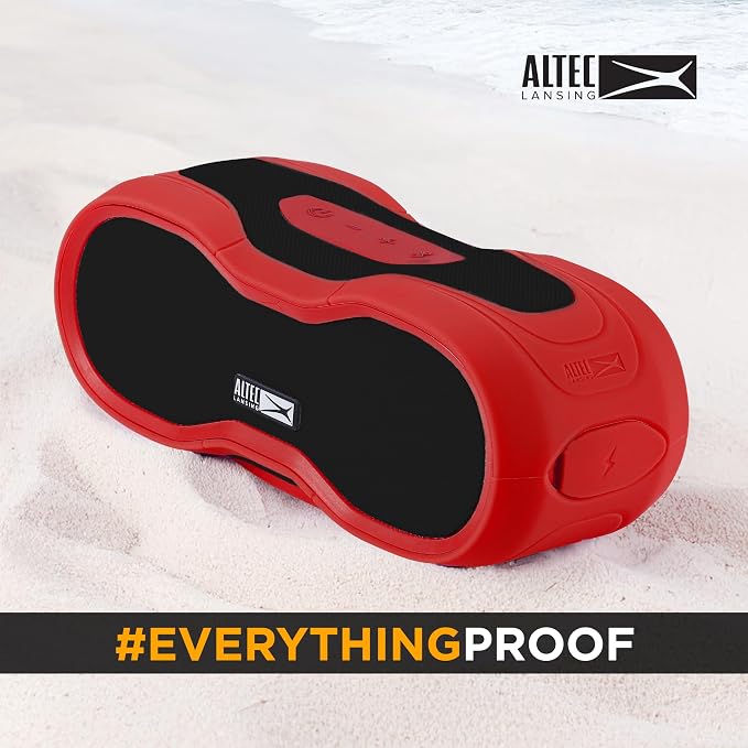 Altec Lansing - Portable Bluetooth Speaker, Waterproof IP67