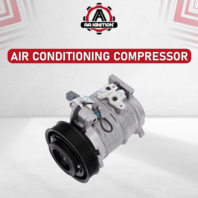 Replacement Car AC Compressor By AA Ignition - Compatible with Honda Accord Vehicles 2003-2007 2.4L - Replaces Part Numbers 28003C, 10345430, 10349951, 2041606-03, 04, 05, 06, 07