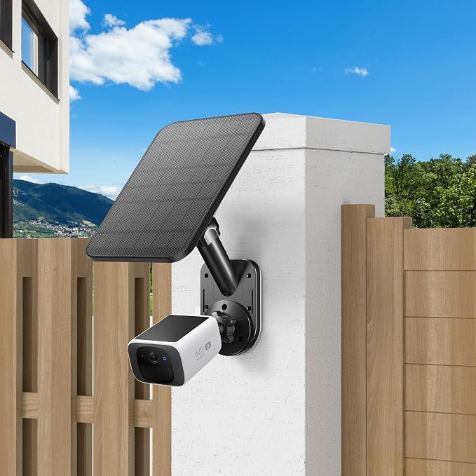 2 Pack Wall Mount for Cameras and Solar Panels, 2-in-1 Mount for Ring, Blink, Eufy, Arlo, Wyze, etc Solar Panel and Cam, with Ring Stick Up Cam/Spotlight Cam/Plus/Pro(Battery), Adjustable Angle