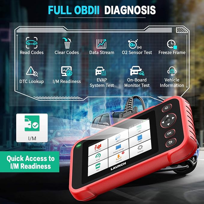 LAUNCH OBD2 Scanner CRP123I V3.0, 2026 Lifetime Free WiFi Update Scan Tool, FCA SGW, CANFD&DoIP, Oil/ABS/SAS/Throttle/Brake/BMS/DPF Service Multi Systems Car Scanner, Battery Test, Auto VIN