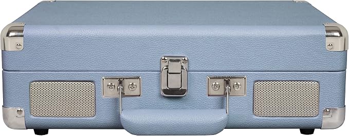 Crosley CR8005F-TN Cruiser Plus Vintage 3-Speed Bluetooth in/Out Suitcase Vinyl Record Player Turntable, Tourmaline