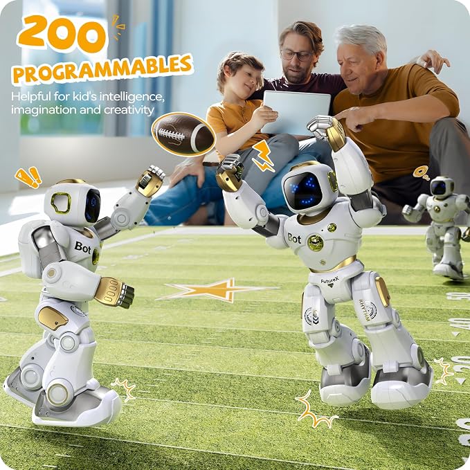 Ruko 1701 Musical Cats Piano Keyboards and 1088 Gold Smart Robot for Kids