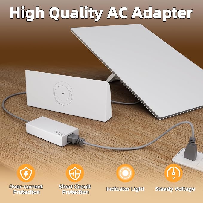 DAIERTEK Starlink Gen 3 Power Supply, AC Charger with Power Cord, 144W Adapter for Gen3 Standard, Multi-Protection, 100-240V