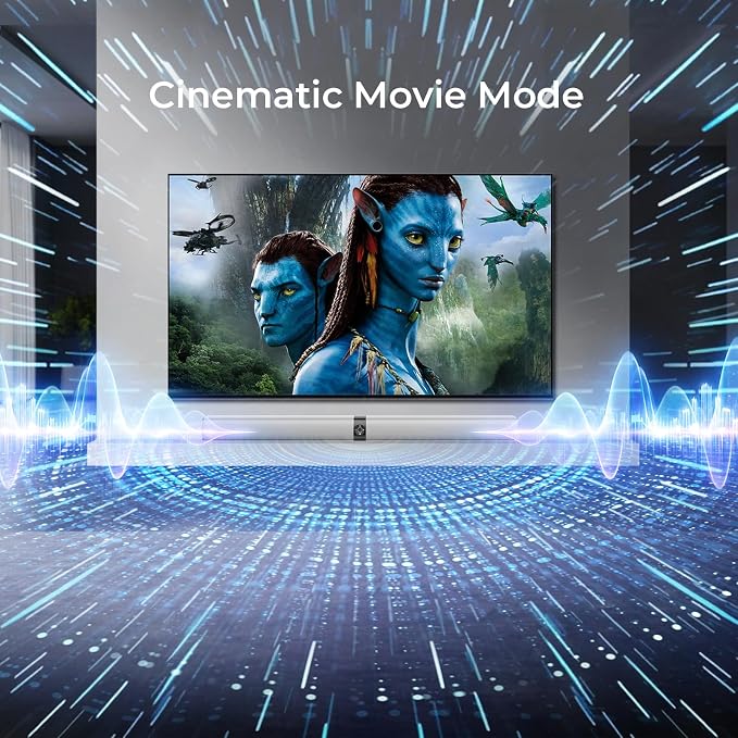 Sound Bar for Smart TV, 80W Soundbar with Bluetooth/ARC/Opt/AUX Connect, Dynamic Volume Boost, 3 Equalizer Modes, 2 in 1 Detachable Soundbar for TV/PC/Gaming/Projectors