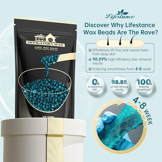 Lifestance L2 Digital Wax Machine + 1LB Jasmine Hard Wax Beads
