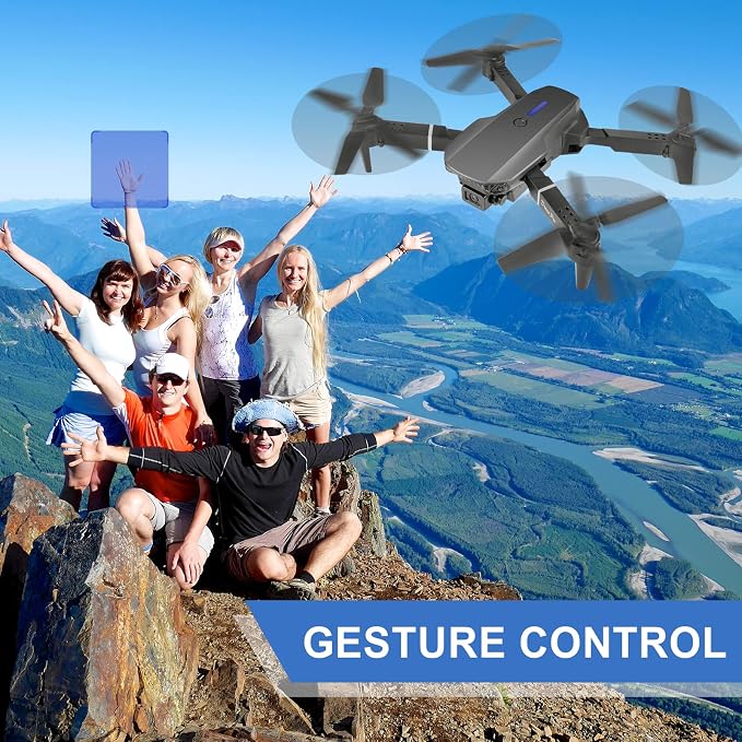 Mini Drone for Kids with 4K Dual Cameras Remote Control Toys Gifts for Boys Girls with Altitude Hold, Headless Mode, One key Return/Emergency Stop, 3D Flips 2 Batteries, Foldable RC Quadcopter