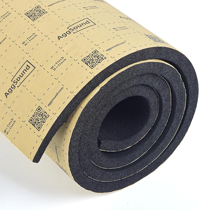 Sound Deadening Mat 1inch(25 mm) 107.64sqft - Car Sound Deadening Material Closed Cell Foam - Heat Insulation PE Foam Sound Deadener Material & Heat Barrier