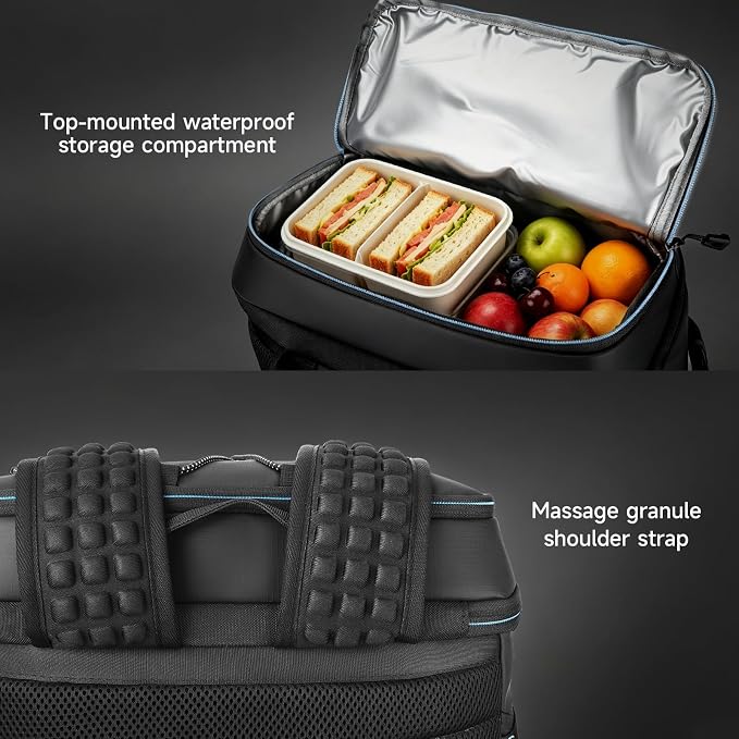 Backpack Cooler Insulated Leak Proof 33/49 Cans, 2 Insulated Compartments Thermal Bag, Portable Lightweight Beach Travel Camping Lunch Backpack for Men and Women
