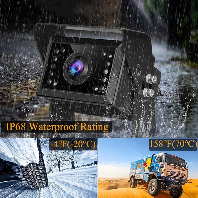 V5M Backup Camera with 49.2FT(15M) Extension Cable Set and VC3 Reversing Camera Bundle Sales