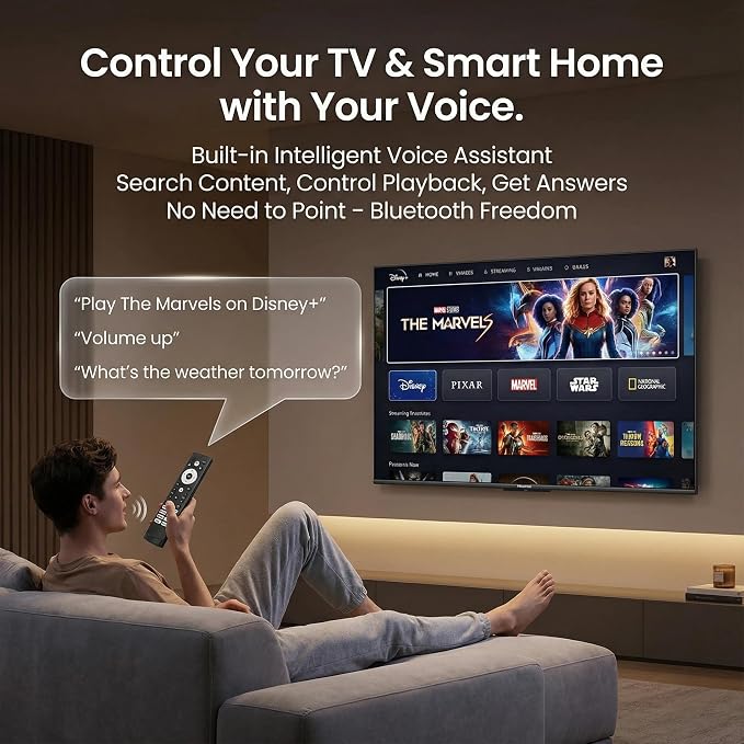 Hisense TV Remote Control Replacement with Voice Control and Bluetooth for Google TV