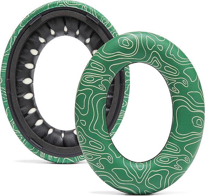 WC Wicked Cushions Upgraded Replacement Ear Pads for Bose 700 Noise Cancelling Headphones (NC700) - Softer PU Leather, Luxurious Memory Foam, Added Thickness, Extra Durable Ear Cushions | Emerald Tide