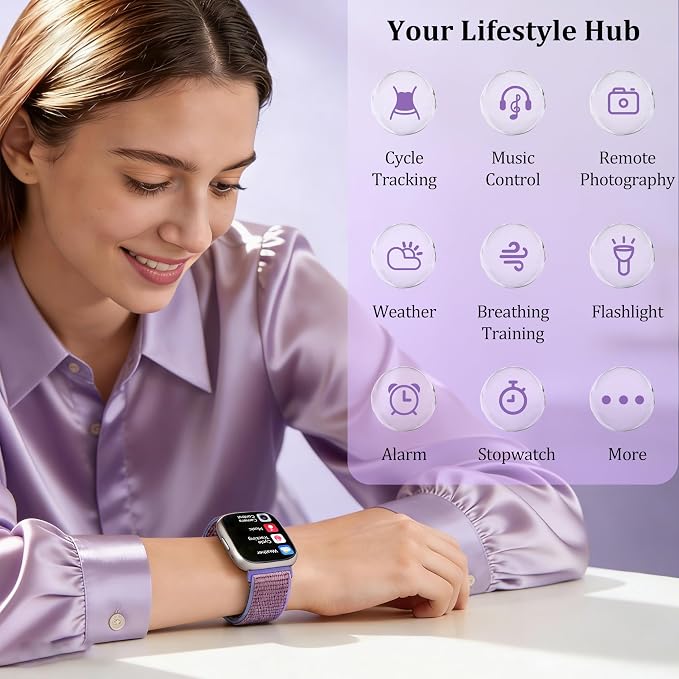 Smart Watch for Women Men, 2026 Upgrade Smartwatch [2 Bands, 44mm case], 1.83" Fitness Tracker Watch Alexa Built-in, Make/Answer Call, HR Sleep Stress Monitor, IP68 Waterproof Step Counter Watch