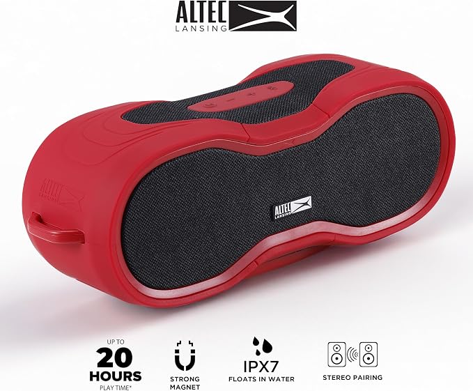 Altec Lansing - Portable Bluetooth Speaker, Waterproof IP67