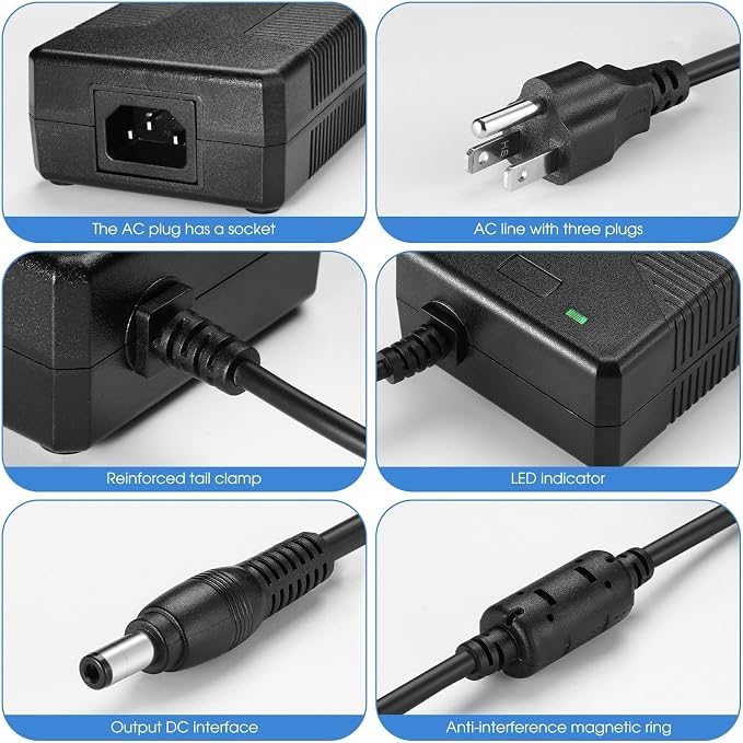Power Adapter 210W 19.5V 10.8A for LG Projectors and LED TVs, Compatible with HU70LAB Series and 45GR95QE Displays