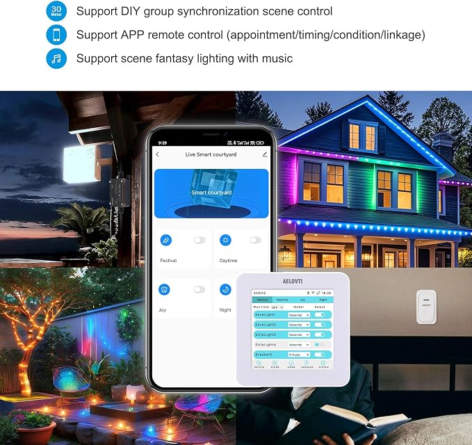 Smart Courtyard Butler 3.5 Touch Screen Tuya App, DIY Scene for Multi-Device Sync Control Including Light,Breaker,Doorbell, More devices are coming...
