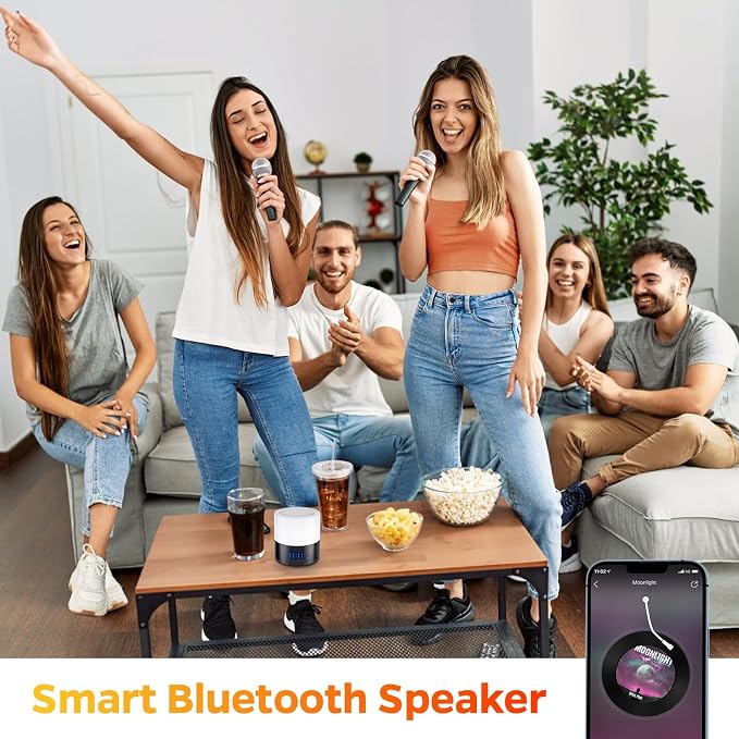 Security Camera Motion Activated Bluetooth Speaker, 270° Viewing Angle, 2.4G /5G Dome Cams with Phone App, Hd 1080P, Wireless WiFi Nanny Cam for Home Offices Store（White）