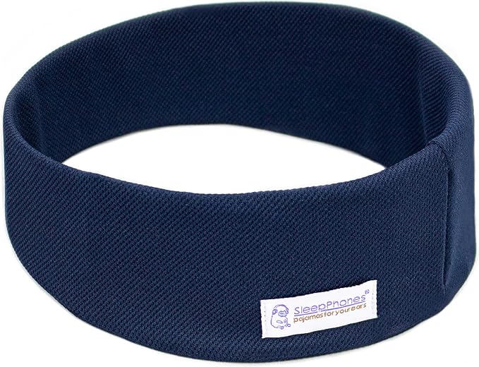 SleepPhones Wireless Sleep Headphones by AcousticSheep V8 | 24-Hour Battery | Original and Most Comfortable Bluetooth Headphones for Sleeping (Small, Nighttide Navy Breeze)