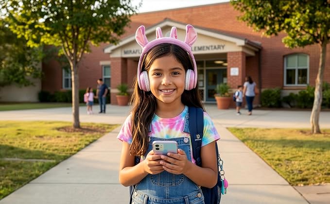 Disney Stitch Angel Bluetooth Headphones for Kids, Wireless Headphones