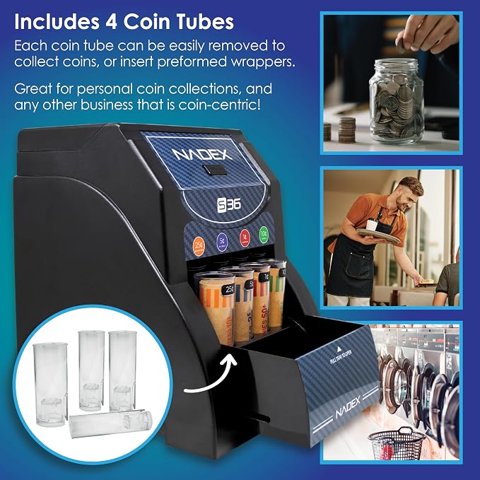 Nadex 36S Automatic Coin Sorter